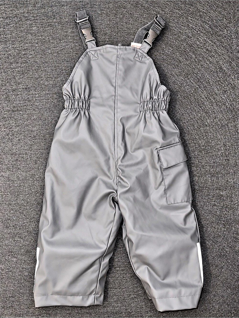 Zara Water-Resistant Rubberised Jumpsuit Gray 12-18 Months